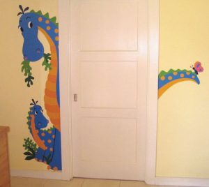 dinosaur mural 13