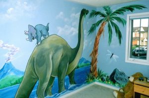 dinosaur mural 6