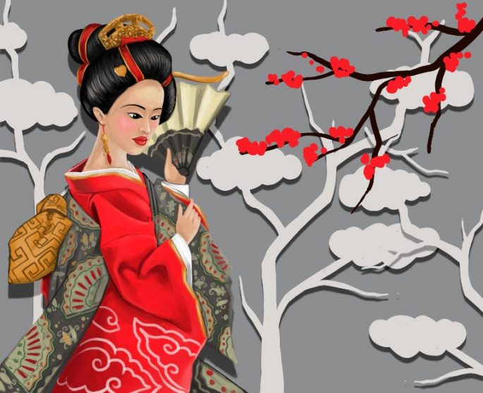 Chinese restaurant Emperor place illustration design 1 emperor place illustration