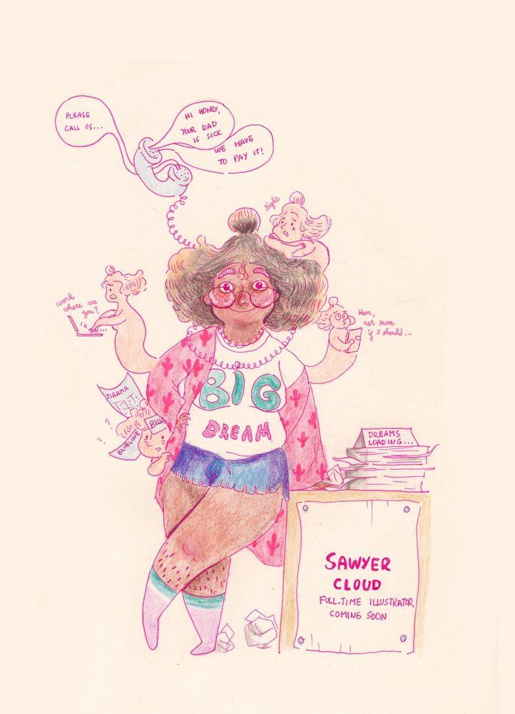 Sawyer Cloud Out from The Comfort Zone and Becoming A full-time Illustrator