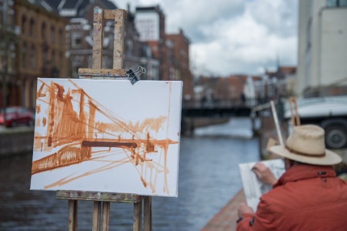 easel painting tools