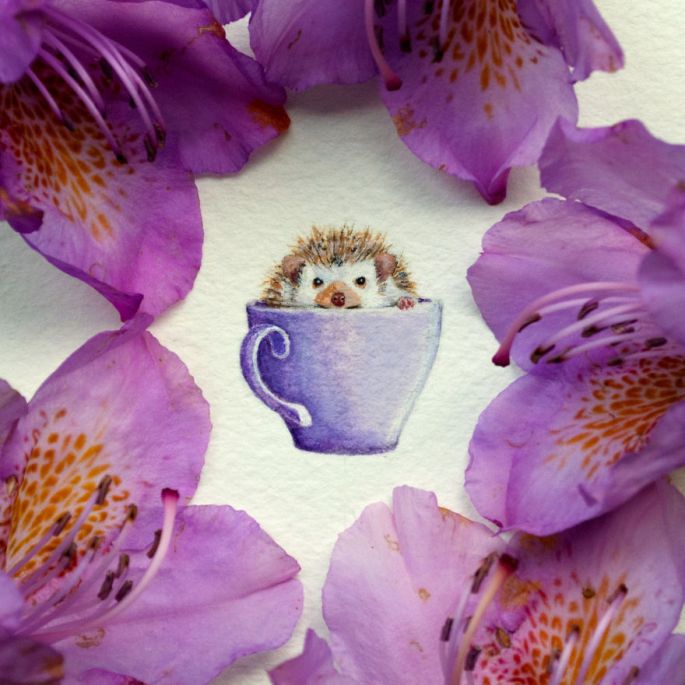 miniatur watercolor miniatur watercolor