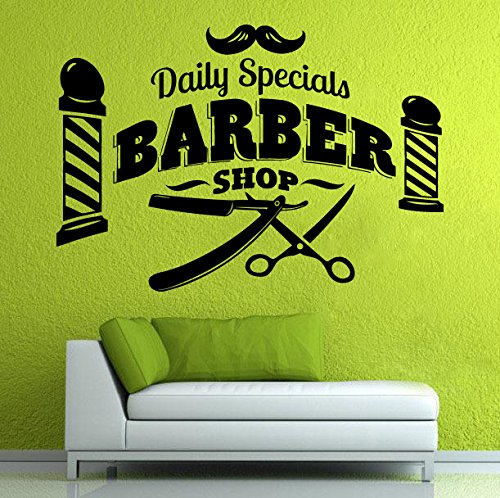 Dekorasi Salon dan Barbershop Menggunakan Mural Dan Stiker 