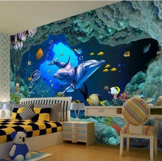 3D Underwater Wallpaper, Make Your House Interior Beautiful
