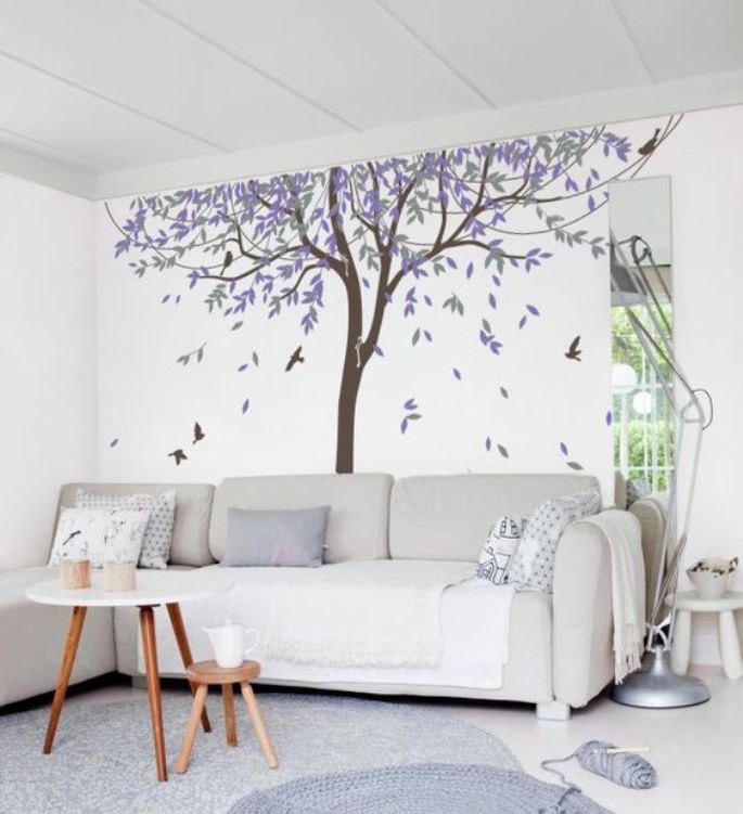 Tree Mural, Wall Painting for Interesting Home Decoration