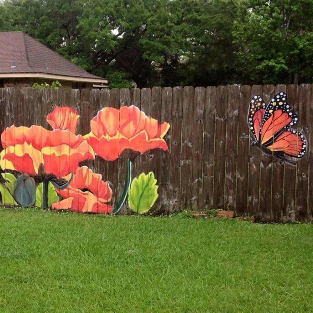 fence mural